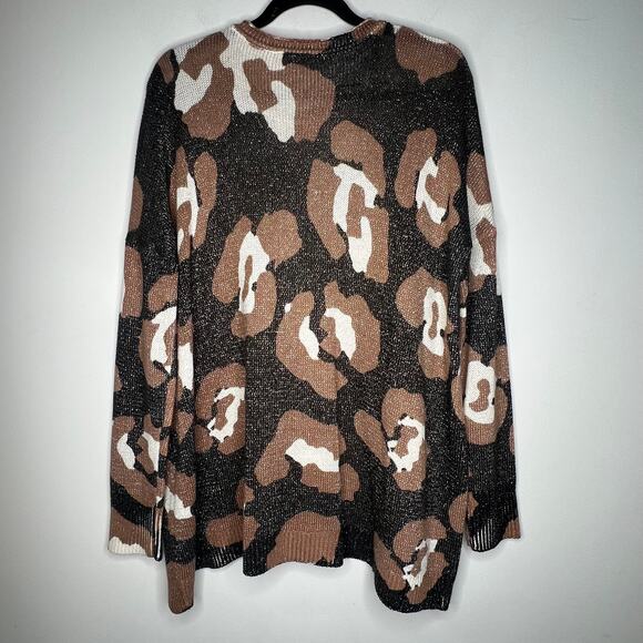 Show Me Your Mumu Cheetah Oversized Sweater Size Small - Picture 3 of 6
